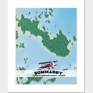 Sommarøy Norway travel poster Posters and Art